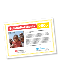 Gavekort SOS-Barnebyer 250 kr