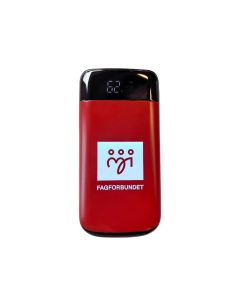 Powerbank 10 000 mAh med LED-lys